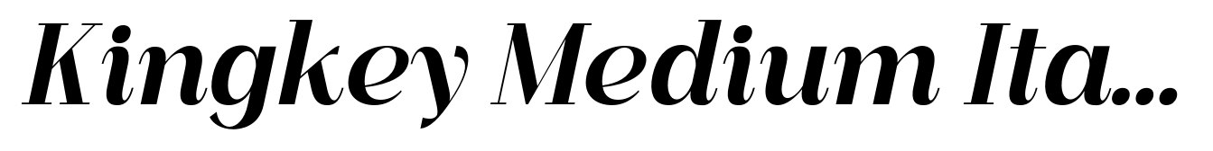 Kingkey Medium Italic Neue